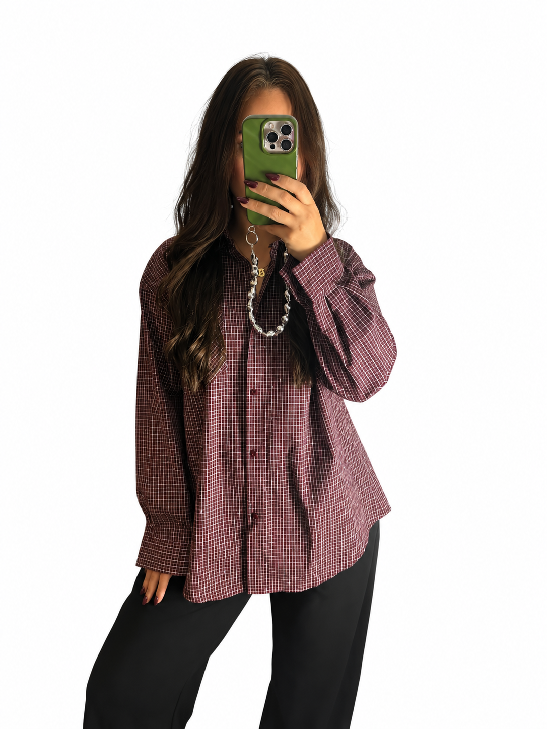 Tessa blouse Bordeaux glitter